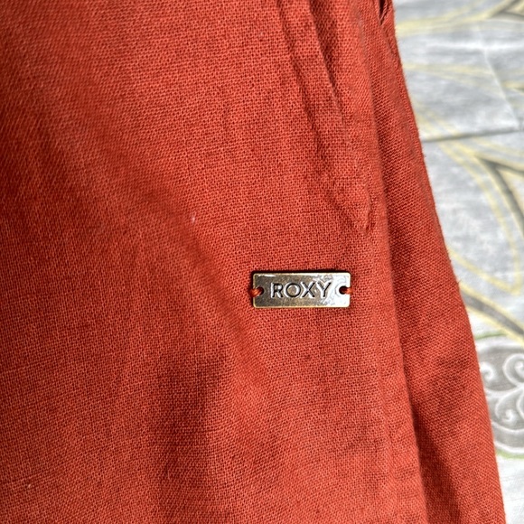 Roxy linen rust color pants XS - Picture 3 of 9